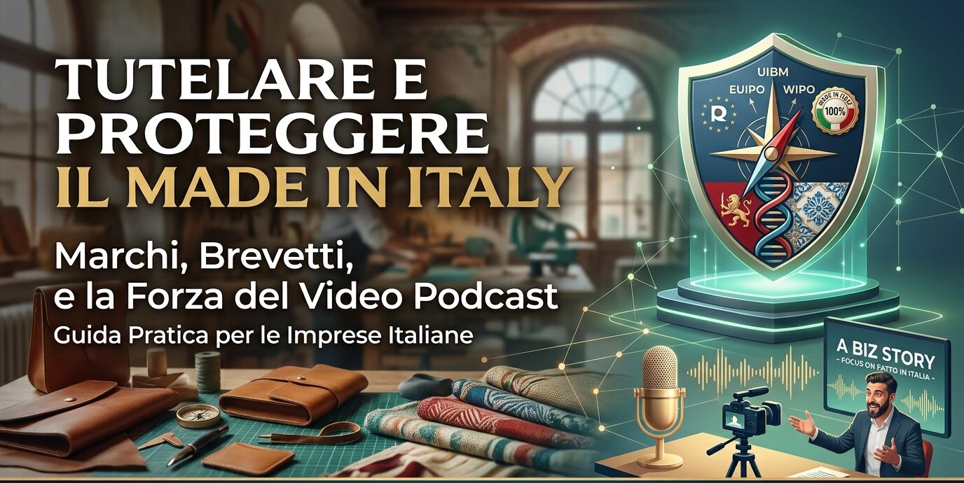 Tutelare e Proteggere il Made in Italy: Guida Pratica tra Marchi, Brevetti e la Forza del Video Podcast