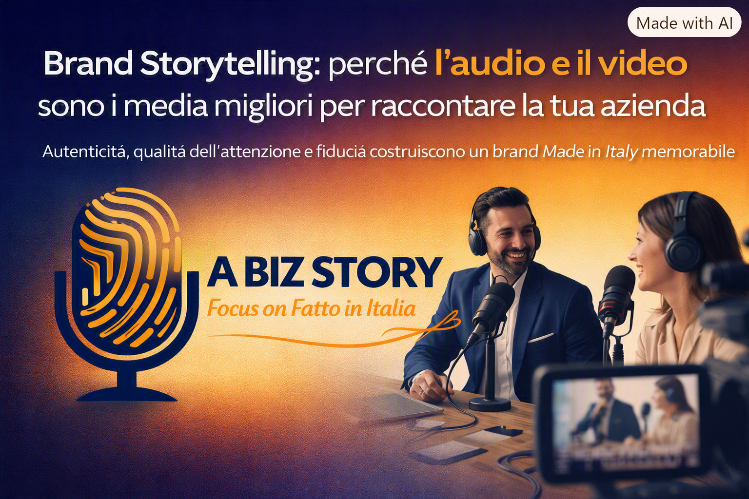 Brand Storytelling: perché l’audio e il video sono i media migliori per raccontare la tua azienda